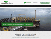 Tablet Screenshot of macrogalpoes.com.br